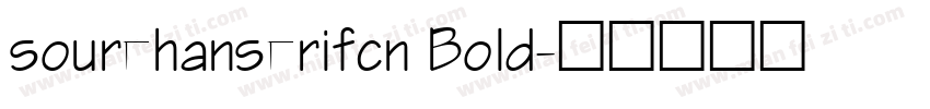 sourehanserifcn Bold字体转换